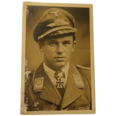 Luftwaffe postcard Oberleutnant Philipps with rare stamp